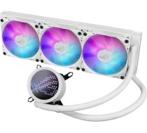 ASUS ROG Ryuo III 360 ARGB White Edition All-in-One šķidruma CPU dzesētājs (3x adresējami 120 mm radiatora ventilatori, Anime Matrix LED displejs, Intel LGA 1700, 115x, 1200 & AM4, AM5 Socket, balts)
