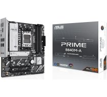 ASUS Prime B840M-A-CSM pamatplate Socket AMD AM5 (AMD B840, mATX, DDR5 atmiņa, 3X M.2, PCIe 4.0, Aura Sync)