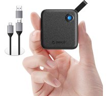 ORICO Extreme Portable SSD 256GB ar 2-in-1 USB C kabeli, ārējais cietvielu disks līdz 460MB/s, statusa displejs, uzticama datu glabāšana USB-C viedtālrunim, planšetdatoram, datoram - B5PLUS