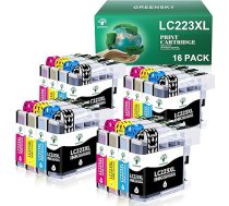 GREENSKY LC223 LC 223 kasetnes, kas ir saderīgas ar Brother LC223 LC223 LC223 XL printeru kasetnēm Brother MFC-J5320DW DCP-J4120DW MFC-J4420DW MFC-J480DW MFC-J4620DW DCP-J562DW MFC-J4625DW MFC-J680DW (16 gab.)