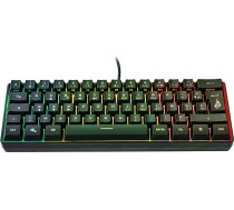 SureFire Kingpin X1 60% spēļu tastatūra franču valodā, spēļu multimediju tastatūra, maza un mobila, RGB tastatūra ar apgaismojumu, 25 Anti-Ghosting taustiņi, franču izkārtojums AZERTY
