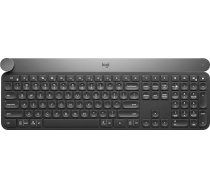 Logitech Craft bezvadu tastatūra, Bluetooth un 2,4 GHz bezvadu savienojums, programmējamas pogas, automātisks aizmugurējais apgaismojums, vairāku ierīču, PC / Mac / klēpjdators, itāļu QWERTY izkārtojums