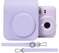 Aenllosi cietais futrālis Fujifilm Instax Mini 12/Mini 11 instantkamerai, tikai somiņa, ceriņkrāsas violets, somiņa