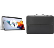 HP Pavilion x360 2-in-1 klēpjdators, 14 collu FDH skārienjūtīgais displejs, Intel Core i7-1355U, 16 GB DDR4 RAM, 512 GB SSD, Intel Iris Xe, Windows 11 Home, QWERTZ tastatūra, dabiski sudraba krāsā, ar HP somiņu klēpjdatora piedurknei