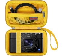 Elonbo Yellow Camera Case Bag for Sony ZV-1 ZV-1F ZV-1 II RX100 VII RX100 VII RX100 VI RX100 V RX100 IV RX100 III Compact Digital Camera Sony Vlogging Camera Travel Bag