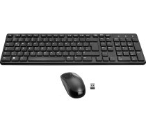 Speedlink SIGNIUM Deskset - USB bezvadu tastatūras un peles komplekts Bezvadu vācu QWERTZ izkārtojums, darbojas ar akumulatoru, USB uztvērējs, daudzfunkcionāli taustiņi, 1200 dpi sensors, melns