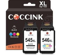 COCCINK 545XL 546XL kasetnes Canon 545XL 546XL priekš Canon Pixma TS5150 TS5151 MG3650s MG3600 MG3650 MG3650 MG3600 MG3550 MG3150 MG2555 MG2950 MG2950S 55 55 MX95 Printera melnā gala krāsa
