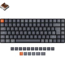 Keychron K3 Ultra-Slim Bluetooth bezvadu bezvadu mehāniskā tastatūra, ISO DE izkārtojums, karsti nomaināma zema profila optiskā brūna slēdža balta aizmugurgaismota spēļu tastatūra Mac Windows (brūns slēdzis)