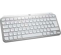 Logitech MX Keys Mini for Mac minimālistiska bezvadu tastatūra ar aizmugurējo apgaismojumu, kompakta, Bluetooth, aizmugurējais apgaismojums, USB-C, taktilā rakstīšana, saderīga ar Apple macOS, iPad OS, metāla, gaiši pelēka