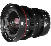 Meike 10 mm T2.2 liela atvД“ruma manuДЃlДЃs fokusД“ЕЎanas objektД«vs ar zemu izkropДјojumu APS-C S35 formДЃta 6K Mini Prime Cine objektД«vs, kas saderД«gs ar Fujifilm X Mount kamerДЃm X-T3 X-T20 X-T10 X-T2 X-T4 X-Pro2 X-E3 X-T1