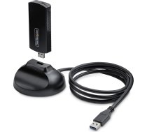 StarTech.com WiFi 6E USB 3.0 adapteris/konsoles adapteris, 5400Mbps Wi-Fi 6E Windows 11/10, trīsjoslu 2,4/5/6GHz WiFi USB adapteris