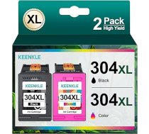 304 atjaunotas tintes kasetnes HP 304 XL 304XL melnas un krāsainas HP Envy 5010 5020 5030 5032 5000 5050 DeskJet 2620 2630 3750 3720 3720 3762 2633 3 3 730 3 7733 Printeris Iepakojumā ir