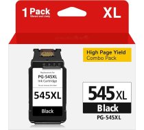 PG 545 XL Black saderīgs ar Canon - Multipack (1 x melns) - Liela ietilpība - Saderīgs ar PIXMA TS3350, MG2550s, MG3050, MX495, TR4550, TR4551, MX490, TS3150, MG2950, MG2555s