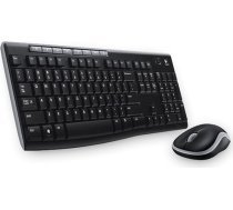 Logitech MK270 bezvadu tastatūras un peles komplekts, 2,4 GHz bezvadu savienojums, izmantojot USB nano uztvērēju, ilgs akumulatora darbības laiks, Windows un ChromeOS, ebreju izkārtojums - melns