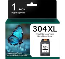 1 x 304 XL tintes kasetne HP 304 melnā krāsā, kas saderīga ar HP 304 melnā krāsā ar Envy Envy 5030 5010 5020 DeskJet 3750 3760 2620 2600 3720