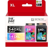 iNKPAD PG 540 XL CL-541XL daudzpakete kasetnes Canon 540 541 XL melnā krāsā PG 540 PG-540 CL 541 priekš Canon TS5150 TS5151 MG3650 MG3650s MG3600 MG4200 MX475 MX53 00 (Black++Tri-Colour)