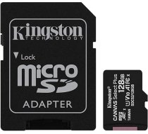 Kingston Micro-SDXC Canvas Select Plus 10. klases zibatmiņas karte SDCS2 Atmiņa 128GB