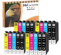 D&C 603XL D&C 603XL kasetnes saderīgas ar Epson 603 kasetnēm Expression Home XP-2100 XP-2150 XP-3100 XP-3105 XP-3150 XP-4155 XP-4150 XP-4105 XP-4100, Workforce WF-2850 WF-2830 WF-2810(2 0.0-