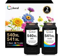 540XL 541XL kasetnes MG2150 MG3150 MG3550 MG3650 MG4200 MX475 MX525 MX535 TS5100 TS5150 TS5151 priekš Canon 540 XL 541 XL (1 melna 1 krāsaina)
