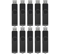 Kepmem 32 GB USB zibatmiņas karte USB 2.0 Memory Stick Pack of 10 Lightweight Flash Drive Data Stick Metal USB Stick Set with Up to 15 MB/s Read Speed Large Data Storage Stick