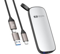 SAN ZANG MASTER ārējais SSD pārnēsājamais SSD moderns minimālistisks dizains un liela atmiņas ietilpība SSD cietais disks ārējais/viegls alumīnija korpuss/USB-C saderīgs ar PC/Laptop 512GB SSD