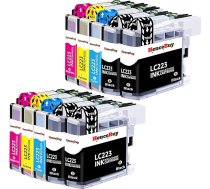 LC223 kasetnes saderīgas ar Brother LC-223 LC 223 XL kasetnes priekš DCP-J4120DW MFC-J4420DW J4620DW J4625DW J480DW J5320DW J5620DW J5625DW J5720DW J680DW J880DW DCP-J566 2DW (10