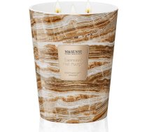 M&SENSE 990 g aromātiska sveces Liela espresso karstā karamele aromātiskas sveces stikla traukā Dabas sojas vaska sveces Relaksējoša aromterapija Dāvana sievietēm un vīriešiem, Ziemassvētki, 150 stundu degšanas laiks un 3 dakstiņi