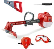 Toy Choi bērnu zāles pļāvējs – jaudīgs konstruktīvs rotaļlietas instruments bērnu pļāvējs, āra rotaļlieta, rotaļlieta dārzā ar gaismas signālu, izglītojoša dāvana bērniem, instrumentu komplekts maziem bērniem