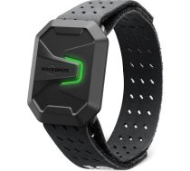 ROCKBROS sirdsdarbības monitora aproce, Bluetooth ANT+ sirdsdarbības monitora fitnesa trakeris ar HR zonu LED indikatoru, IP67 ūdensizturīgs optiskais pulsa sensors, 15 stundu baterija, magnētiska uzlāde