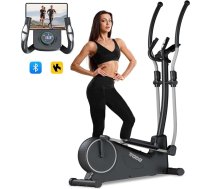 TODO 2 in 1 trenažieris mājām ar lietotni, ultravieglais magnētiskais eliptiskais trenažieris ar 32 pretestības līmeņiem, pulsa sensoru, mobilo tālruņu un pudeles turētāju, LCD monitoru, aerobisko eliptisko steperu