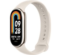 Xiaomi Mi Smart Band 8 aktivitāšu aproce, AMOLED displejs, sirdsdarbības monitora, 190 mAh, vairāk nekā 150 sporta režīmi, līdz 16 dienu baterijas darbības laiks, zelta krāsā