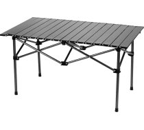 QWORK® saliekamais kempinga galds, ceļojumu galds, 95 x 55 x 50 cm, melns, piemērots grilēšanai, ceļojumiem, makšķerēšanai, piknikam