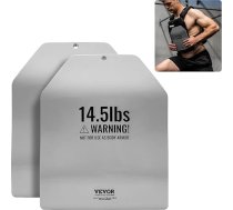 VEVOR izliektas svara vestes plāksnes, 14,5 LB pāri, tērauda svara plāksnes, ergonomiska forma - WOD, spēka treniņiem, skriešanai, intensīviem treniņiem
