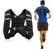 Svara veste 5 kg ar atstarojošām strīpām, svara veste vīriešiem un sievietēm, treniņu aprīkojums, ķermeņa svara vestes treniņiem, skriešanai, kardio, pastaigām, Elite