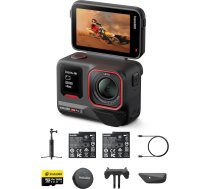 Insta360 Ace Pro 2 Vlog Bundle 8K ūdensizturīga darbības kamera ar Leica izstrādātu 1/1,3 collu sensoru, divkāršu AI mikroshēmu sistēmu, labāko audio, apgriežamu ekrānu un AI rediģēšanu vlogiem, motocikliem un M