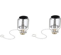 Hemobllo 2 komplekti gāzes lampa Gāzes darbināma gaisma Gāzes laterna Āra avārijas apgaismojums Āra kempinga lampa Lampa ar uzglabāšanas somu Kempinga gāzes lampa Nerūsējošais tērauds