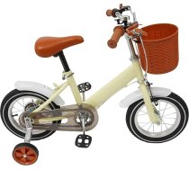 Bērnu velosipēds 12 collu bērnu velosipēds ar stabilizatoriem un grozu, bērnu velosipēds 2–4 gadus veciem zēniem un meitenēm, velosipēds meitenēm, augstuma regulējamais