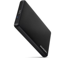 Axagon Ee25-sl ārējais plastmasas korpuss, bezskrūvju, 3.2 gen1 sata 6g 2.5, melns