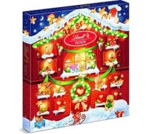 Lindt Teddy mazais Adventes kalendārs, 128 g, svētku kalendārs ar 24 durvīm un mīlīgi izstrādātu šokolādi, šokolādes dāvana Ziemassvētkiem, salds Adventes sveiciens bērniem un ģimenei