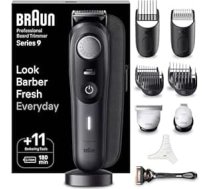 Braun Series 9 BT9441 bārdas trimmeris ar friziera rīkiem un 180 minūšu darbības laika rādītāju