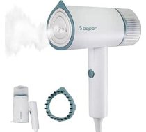 BEPER P204FER210 Pārnēsājams salokāms vertikālais tvaicētājs - 1200 W 18 gsm tvaika, 100 ml noņemama tvertne, birste, piemērots visiem audumiem, ideāli piemērots ceļošanai