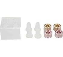 DIY lūpu krāsas veidne, 12,1 mm DIY lūpu krāsas silikona veidne, mājas balzama lūpu forma, apļa amatniecības instrumentu komplekts (02# četru caurumu komplekts)