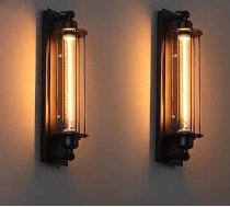 Mūsdienu rūpniecības metāla cauruļu retro sienas lampas griestu gaisma Motend Vintage stila retro lampa 17,72 collu augstuma sienas gaismas ūdens caurules Steampunk dizains flautas mākslas apgaismojums