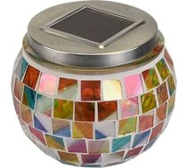 jojofuny 2 Stück Solar LED Glaslampen mit Farbglas Solar Gartenlampen für Terrasse und Party Kabellose Deko Lichter für Balkon und Außenbereich