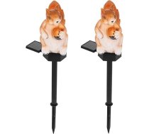 Alasum 2 Stück LED Gartenleuchten mit Acryl Tiermotiven Batteriebetriebene Außenleuchten Wetterfeste Rasen und Terrassendekoration