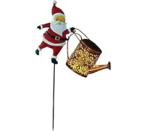 Solar-Gartenleuchten mit Weihnachtsmann-Kessel-Design für den Außenbereich, Rasen und Terrasse, dekorative Beleuchtung (2)