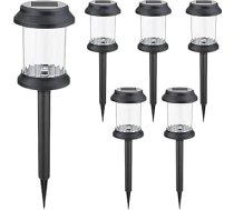 Ģenerisch Solarlampen Für Garten Außen | Solarbetriebene Gartenelemente,6 Stück Wasserdichte LED Stehlampen Für Weg Vorgarten Hof Terrasse Rasen