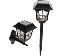 Toddmomy Pack of 2 Solar Garden Lights, ūdensizturīgs saules āra apgaismojums dārzam un piebraucamajam ceļam, enerģiju taupošs LED sienas apgaismojums ar augstu konversijas koeficientu un vieglu uzstādīšanu