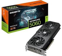 Gigabyte GeForce RTX 5060 Gaming OC 8G Grafiskā karte - 8GB GDDR7, 128bit, PCI-E 5.0, 2595 MHz Core Clock, 3 x DisplayPort, 1 x HDMI, GV-N5060GAMING OC-8GD