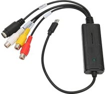 Video Grabber USB C uztveršanas karte, atbalsta NTSC PAL un ADC, S video un CVBS uz USB Type C 2.0 video uztveršanas ierīci 10/7/2000 XP Vista, OS X